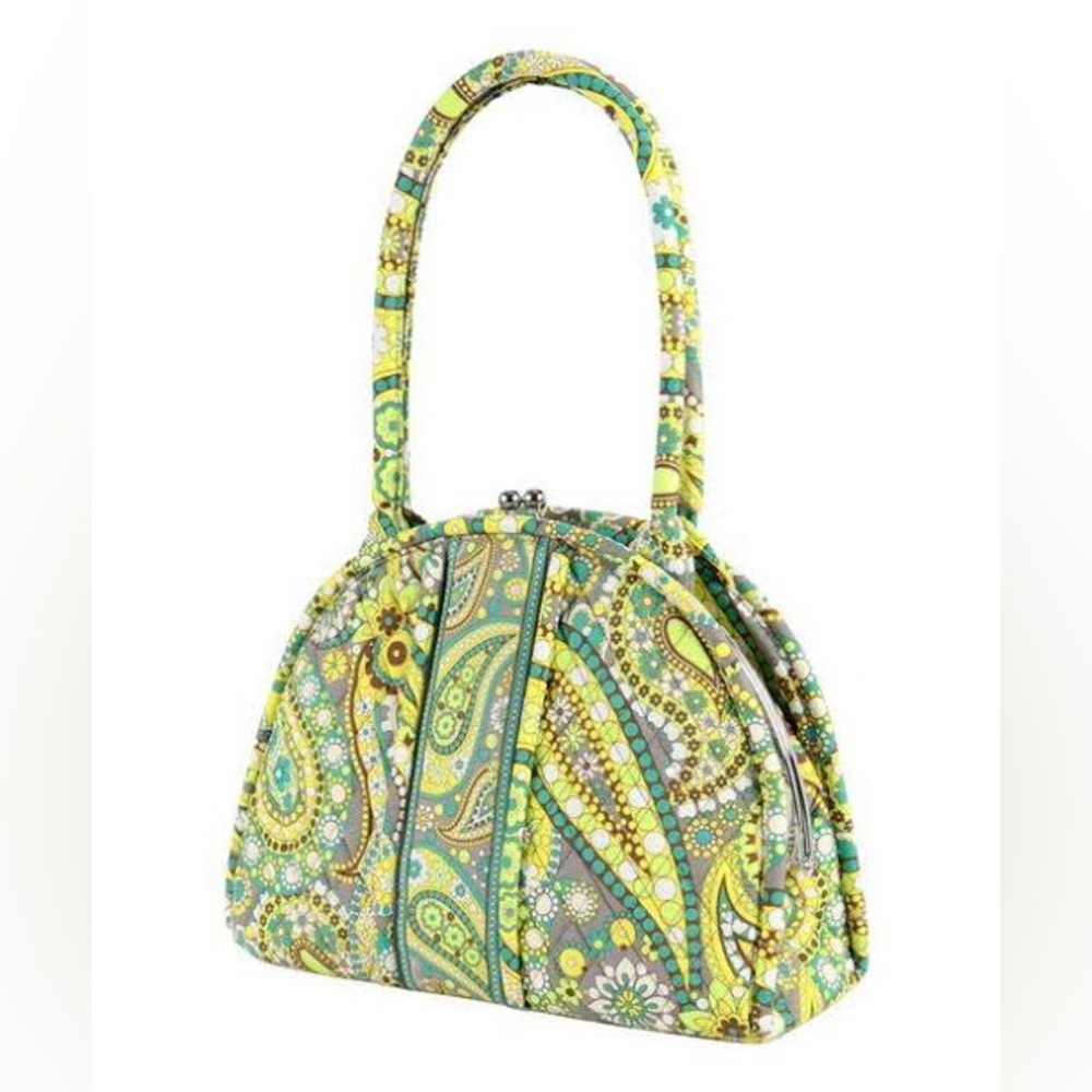 Vera Bradley | Lemon Green Eloise Snap Bag
